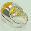 Laden Sie das Bild in den Galerie-Viewer, Vintage Damen Ring mit Bernstein / 835er Silber - 54 17,2 mm Ø