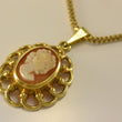 Laden Sie das Bild in den Galerie-Viewer, Vintage Kette mit Anhänger Gemme 333er 8 Karat Gold