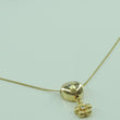Laden Sie das Bild in den Galerie-Viewer, Damen Kette mit Anhänger / 750er 18 Karat Gold / ca. 0.10ct. Diamanten / 48 cm