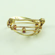 Laden Sie das Bild in den Galerie-Viewer, Vintage Brosche mit Rubine 8 Karat 333er Gold