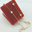 Laden Sie das Bild in den Galerie-Viewer, Halskette mit Perlen Vintage / 333er - 8 Karat Gelbgold 60,0 cm