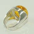 Laden Sie das Bild in den Galerie-Viewer, Vintage Damen Ring mit Bernstein / 835er Silber - 54 17,2 mm Ø