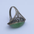 Laden Sie das Bild in den Galerie-Viewer, Vintage Damen Ring mit Achat / 835er Silber - 61 19,4 mm Ø