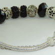 Laden Sie das Bild in den Galerie-Viewer, Damen 925er Silber Bettelarmband mit Farbsteinen 19 cm