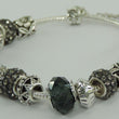 Laden Sie das Bild in den Galerie-Viewer, Damen 925er Silber Bettelarmband mit Farbsteinen 19 cm