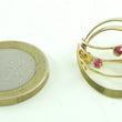 Laden Sie das Bild in den Galerie-Viewer, Vintage Brosche mit Rubine 8 Karat 333er Gold