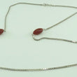 Laden Sie das Bild in den Galerie-Viewer, Vintage Damen 835er Silber Kette mit Achat