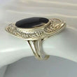 Laden Sie das Bild in den Galerie-Viewer, Vintage Damenring Onyx / 925 Silber 59 18,8 mm Ø