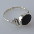 Laden Sie das Bild in den Galerie-Viewer, Vintage Damenring Onyx / 835 Silber 49 15,6 mm Ø