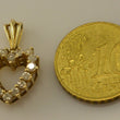 Laden Sie das Bild in den Galerie-Viewer, Vintage Anhänger mit ca. 0.80 ct Brillanten / 585er 14 Karat Gold / ohne Kette