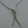 Laden Sie das Bild in den Galerie-Viewer, Collier mit "Saphire" / 835 Silber / ca. 40,0 cm
