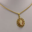 Laden Sie das Bild in den Galerie-Viewer, Vintage Kette mit Anhänger Gemme 333er 8 Karat Gold
