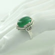 Laden Sie das Bild in den Galerie-Viewer, Vintage Damen Ring mit Achat / 835er Silber - 51 16,2 mm Ø
