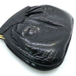Laden Sie das Bild in den Galerie-Viewer, Vintage Bettl Moob Design Baby Krokodil Damen Handtasche Schwarz Made in Italy
