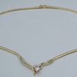 Laden Sie das Bild in den Galerie-Viewer, Collier mit ca, 0.70 ct.Diamanten &amp; Brillanten / 585er 14 Karat Gold 42 cm

