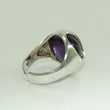 Laden Sie das Bild in den Galerie-Viewer, Vintage Damenring 925er Silber mit Amethyst 54 17,2 mm Ø

