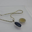 Laden Sie das Bild in den Galerie-Viewer, Vintage Kette &amp; Anhänger mit lapislazuli 925er Silber / ca. 45 cm
