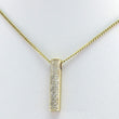 Laden Sie das Bild in den Galerie-Viewer, Goldkette mit Anhänger Zirkonia 333er 8 Karat Gelgold 50cm
