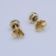 Laden Sie das Bild in den Galerie-Viewer, Ohrstecker mit Diamanten 0.10 ct / 585er 14 Karat Gelbgold
