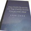 Laden Sie das Bild in den Galerie-Viewer, First State Quarters Of The United States Collector's Map 1999 - 2008
