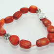 Laden Sie das Bild in den Galerie-Viewer, Vintage Korallen Damen Armband mit elastischen Band
