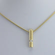 Laden Sie das Bild in den Galerie-Viewer, Kette &amp; Anhänger mit 0.10 ct. Brillant / 585er 14 Karat Gold / ca. 45 cm
