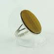 Laden Sie das Bild in den Galerie-Viewer, Vintage Damenring Silber 835er mit Tiegerauge 62 19,7 mm Ø
