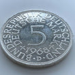 Laden Sie das Bild in den Galerie-Viewer, 5 Deutsche Mark Silberadler 1968 D
