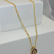 Laden Sie das Bild in den Galerie-Viewer, Vintage Gold-Kette 585er 14 Karat mit Anhänger „Rubinen“ 375er 10 Karat
