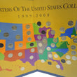 Laden Sie das Bild in den Galerie-Viewer, First State Quarters Of The United States Collector's Map 1999 - 2008
