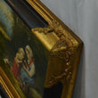 Laden Sie das Bild in den Galerie-Viewer, Gemälde auf Leinwand - "2 Kinder" / Goldrahmen Holz
