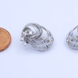 Laden Sie das Bild in den Galerie-Viewer, Ohrclips mit Diamanten / 750er 18 Karat Weißgold
