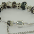 Laden Sie das Bild in den Galerie-Viewer, Damen 925er Silber Bettelarmband mit Farbsteinen 19 cm
