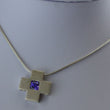 Laden Sie das Bild in den Galerie-Viewer, Kette - mit "Kreuz &amp; Amethyst“ / 925 Silber
