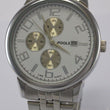Laden Sie das Bild in den Galerie-Viewer, POOLS Uhr, 3136 Herrenarmbanduhr Chrono Look, Zifferblatt weiß
