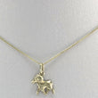 Laden Sie das Bild in den Galerie-Viewer, Goldkette mit Anhänger Sternzeichen Steinbock 333er 8 Karat Gold 42cm
