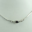 Laden Sie das Bild in den Galerie-Viewer, Vintage Collier 835er Silber mit Zirkonia &amp; Onyx
