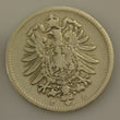Laden Sie das Bild in den Galerie-Viewer, 1 Mark Silbermünze dt. Kaiserreich 1875 F - großer Adler
