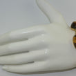 Laden Sie das Bild in den Galerie-Viewer, Vintage Armband mit Tigerauge / 375er - 9 Karat Gelbgold / ca. 19,5 cm
