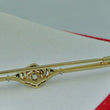 Laden Sie das Bild in den Galerie-Viewer, Antike Anstecknadel - mit „ Diamanten“ca 0.35 ct. / 585er - 14 Karat Gelbgold
