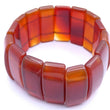 Laden Sie das Bild in den Galerie-Viewer, Vintage Damen Armband Carneol 18cm Gummiband
