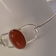 Laden Sie das Bild in den Galerie-Viewer, Armreif / 835er Silber / ⌀ 5,9 cm / Carneol
