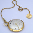 Laden Sie das Bild in den Galerie-Viewer, Vintage Primato Super 17 Jewels Taschenuhr mit Kette Handaufzug / Vergoldet
