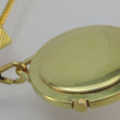 Laden Sie das Bild in den Galerie-Viewer, Vintage Adora Taschenuhr Handaufzug mit Kette vergoldet 23cm
