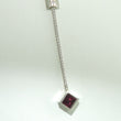 Laden Sie das Bild in den Galerie-Viewer, Vintage 925er Silber Damen Collier mit Zirkonia &amp; Turmalin
