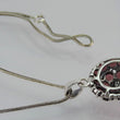Laden Sie das Bild in den Galerie-Viewer, Vintage Kette &amp; Anhänger mit Turmalin / 835er Silber / ca. 48 cm

