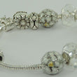 Laden Sie das Bild in den Galerie-Viewer, Damen 925er Silber Bettelarmband mit Farbsteinen 19 cm
