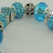 Laden Sie das Bild in den Galerie-Viewer, Damen 925er Silber Bettelarmband mit Farbsteinen 19 cm
