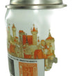 Laden Sie das Bild in den Galerie-Viewer, "150 Jahre Deutsche Briefmarken" Vintage Bierkrug mit Zinndeckel mit Zertifikat
