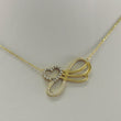 Laden Sie das Bild in den Galerie-Viewer, Vintage Collier mit Zirkonia / 585er 14 Karat Gelbgold / ca. 44 cm
